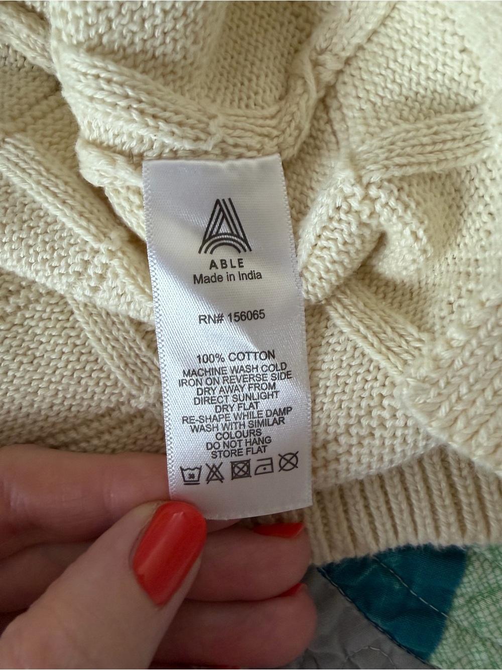 Able Cream Crewneck Knit Sweater - Picture 3 of 6